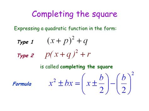 How To Complete Square - Completing the Square - Formula | Equation Examples | x 2 x 2 Steps ...