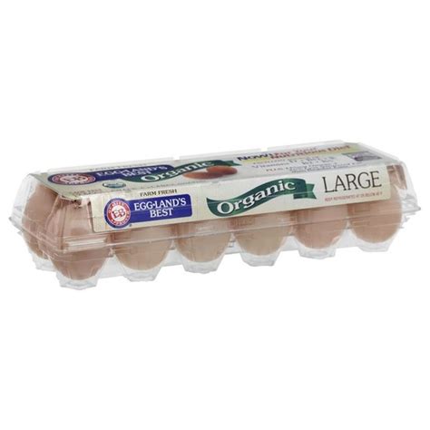 Eggland's Best Organic Cage Free Grade A Brown Eggs Large (12 ct) from ...