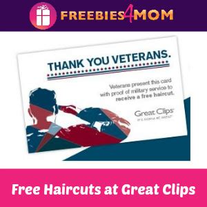 *Expired* Free Haircuts for Veterans at Great Clips - Freebies 4 Mom