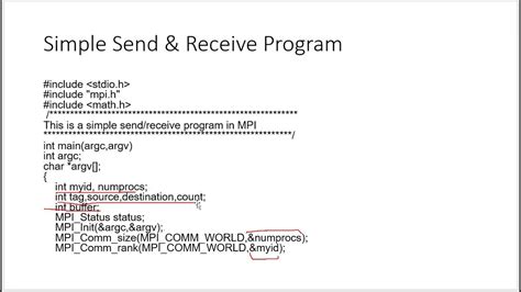 MPI Programming C++ Tutorial - Lecture 18 - Parallel and Distributed ...