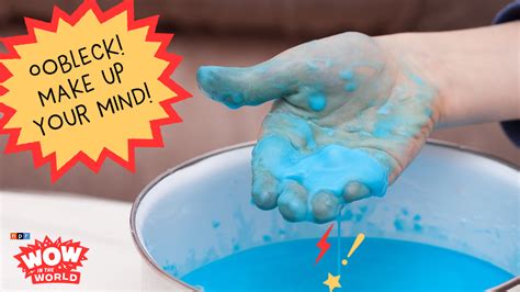 Oobleck! What happens when you mix cornstarch and water : NPR