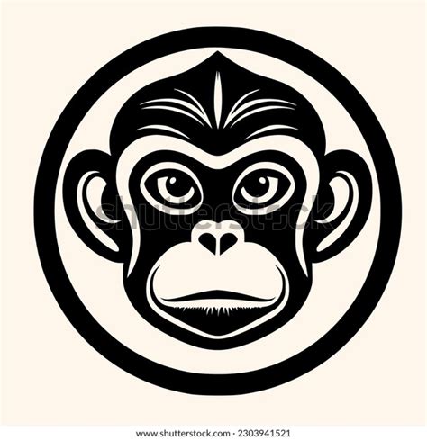 Monkey Vector Logo Iconclip Art Drawing Stock Vector (Royalty Free ...