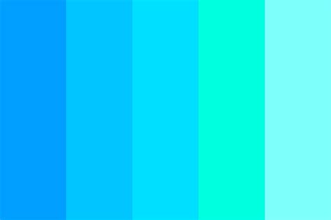 Neon Blues Color Palette