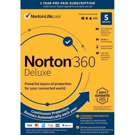 Norton 360 Deluxe 2023 5 Devices Deals