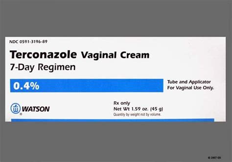 Terazol 7 Cream - Terazol 7 cream or generic terconazole is a prescription antifungal medicine ...