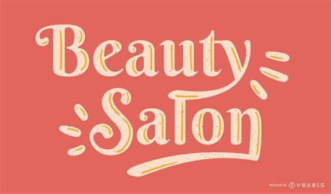 Beauty Salon Lettering Vector Vector Download