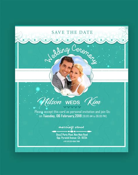 Modern wedding card templates