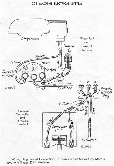 Singer Sewing Machine Foot Pedal Wiring Diagram