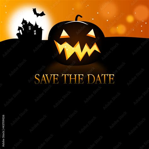 Vetor de Save the Date Halloween do Stock | Adobe Stock