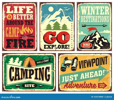 Town Sign Clipart Camping