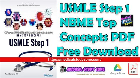 USMLE Step 1 NBME Top Concepts 2023 PDF Free Download - Medical Study Zone