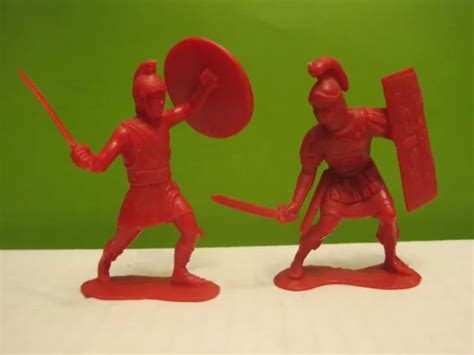 MARX PRE WARRIORS OF THE WORLD PLAYSET ROMANS 60mm RED PLASTIC TOY SOLDIERS $59.99 - PicClick