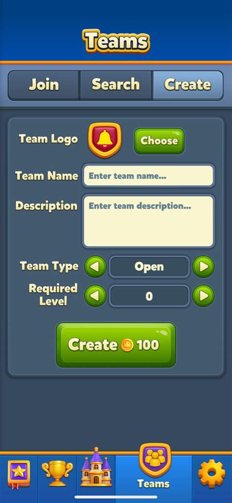 Royal Match | Game ui, Matching games, Team names