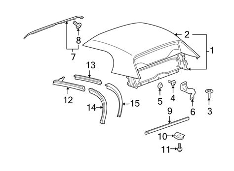 Pontiac Solstice Convertible top. COVER ASSEMBLY, F/TOP - 19152957 | GM Parts Direct Online ...