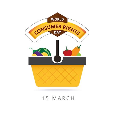 Premium Vector | World consumer rights day 15 march. logo design