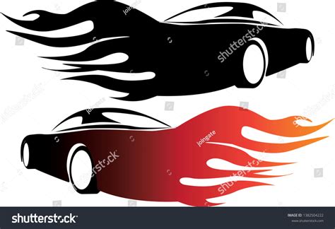 Vector Illustration Car Sliding Drifting On Stock Vector (Royalty Free) 1382504222 | Shutterstock