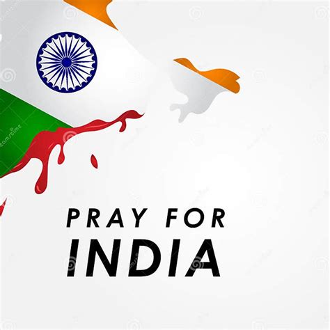 Pray for India Vector Design for Banner or Background Stock Vector ...