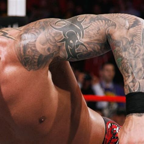 Randy Orton Tattoo Sleeves Skull