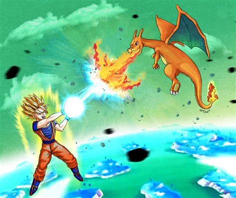 Goku vs Charizard by Articu on DeviantArt