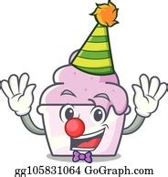 2 Clown Ice Cream Paper Cup Mascot Cartoon Clip Art | Royalty Free - GoGraph