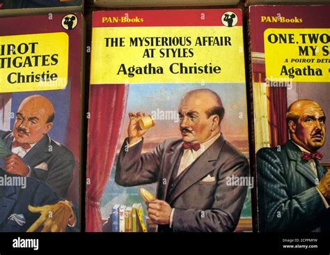 Agatha christie poirot illustrations hi-res stock photography and images - Alamy