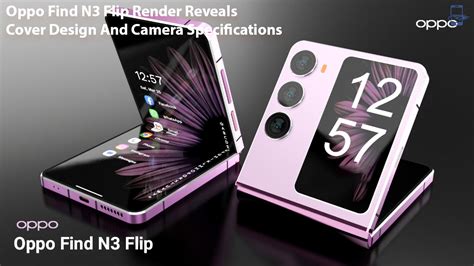 Oppo Find N3 Flip Render Reveals Cover Design And Camera Specifications ...