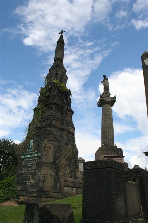 Glasgow Necropolis | These monuments are probably 3 stories … | Robin ...