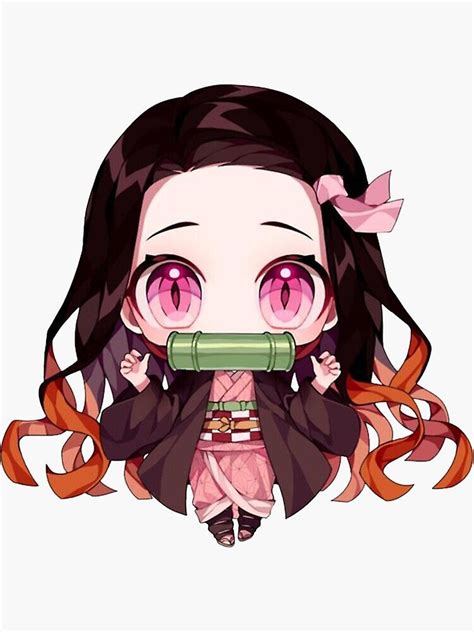 Cute kawaii cool chibi nezuko kamado anime manga demon slayer kimetsu ...