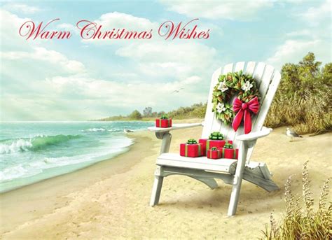 Personalized and Boxed Tropical Christmas Cards