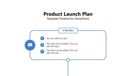 Product Launch Timeline 4 Months Slide for PPT - SlideModel