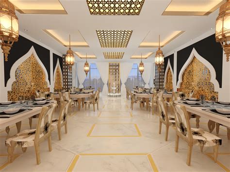 Modern luxury middle eastern Arabian restaurant in Dubai ......... my ...