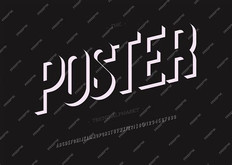 Premium Vector | Vector bold poster font modern typography for ...