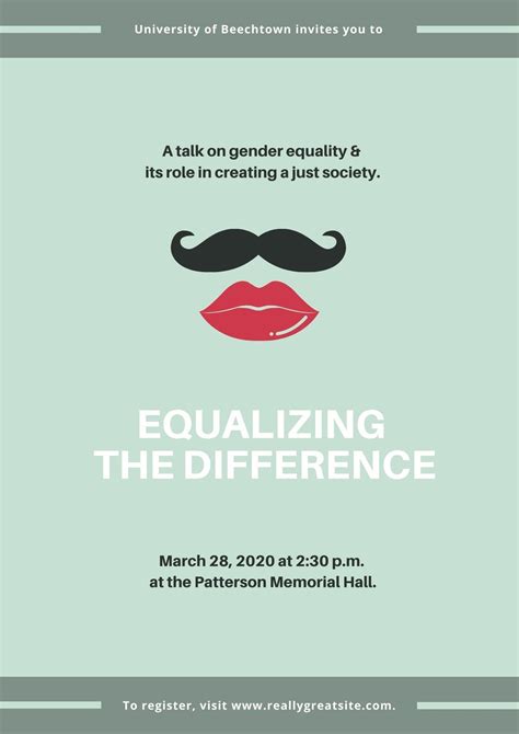 Free Gender Equality Posters: Design a Custom Gender Equality Poster in ...