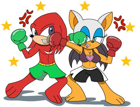 Knuckles V.S Rouge (Paypal Commission) by Alexander-LR on DeviantArt