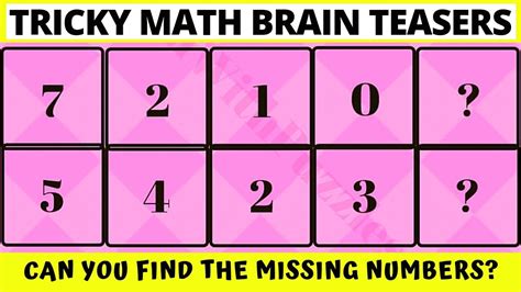 Math Brain Teasers For Adults