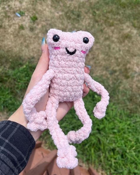 Adorable Pink Crochet Frog