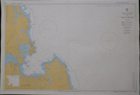 Nautical Chart Sri Lanka Approaches Trincalomee 1982 Admiralty