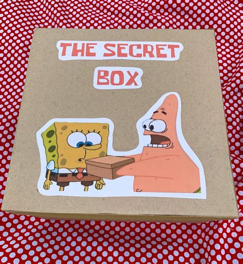 Caja Secreta Bob Esponja🧽 | Regalos bonitos, Caja secreta, Regalos creativos