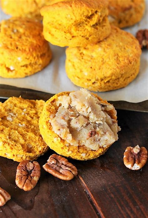 Pumpkin Biscuits {with Pecan-Honey Butter} | The Kitchen is My Playground