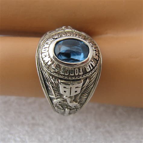 1966 U.S. Air Force Academy 14K Class Ring Vietnam Era Sz 6 SOLD on Ruby Lane