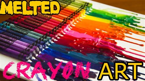 How To Make Melted Crayon Art - YouTube