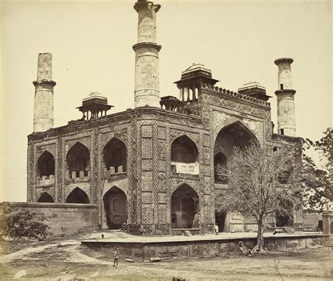 Tomb of Akbar the Great in Sikandra, a Suburb of Agra, Uttar Pradesh - c1860's - Old Indian Photos