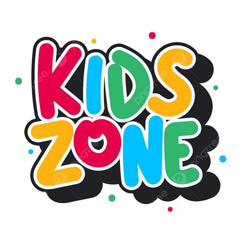 Cute Kids Zone Text Vector, Kids, Zone, Kids Zone PNG and Vector with Transparent Background for ...