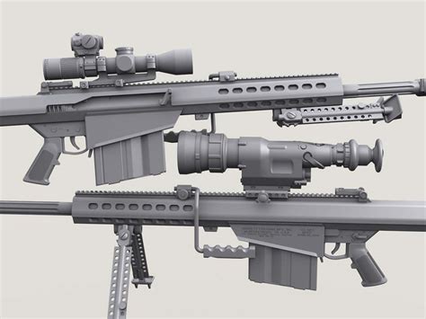 Barrett M107 Sniper Rifle set (Incl’ 2 Bodies) Legend -LF3D075