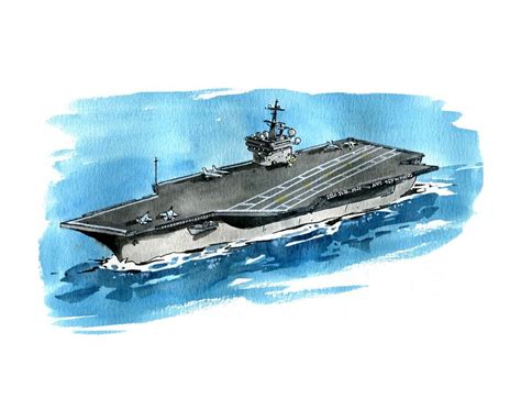 USS Nimitz Painting : r/navy