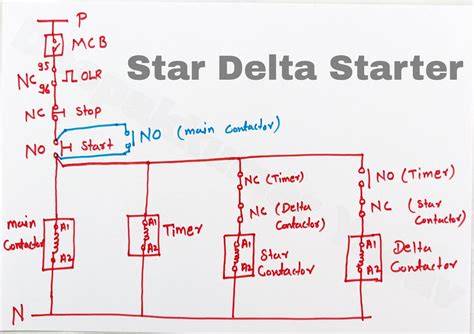 Dol Star Delta Circuit Diagram