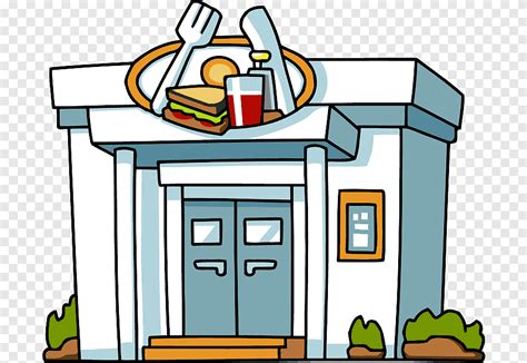 Cartoon Restaurant Building Png