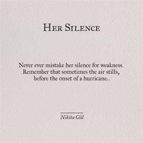 Her Silence | Quiet and Fierce Quotes