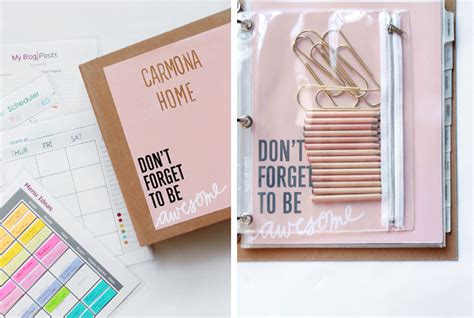 Cute Ways To Decorate Your Binder For School | Shelly Lighting