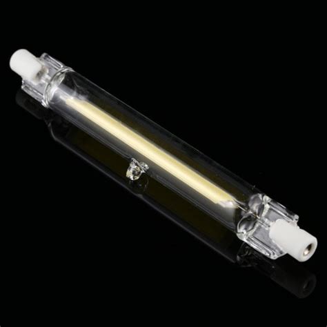 R7S 7W 500LM 118mm COB LED Bulb Glass Tube Replacement Halogen Lamp ...